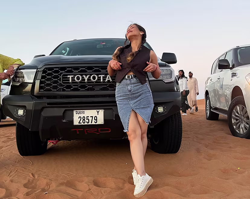 Tourist Woman Exploring City